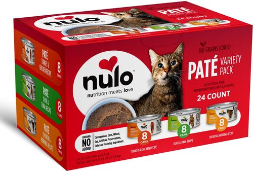 Grain-Free Variety Flavors Pate Wet Canned Food for Cats & Kittens, 5.5-oz can, case of 24