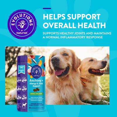 Evolutions Anchovy + Allergy Support Soft Chews Dog Supplement, 90 count
