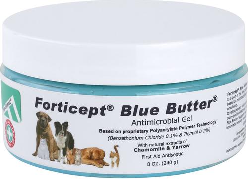 Gel antimicrobiano Blue Butter para perros y gatos, 8 oz