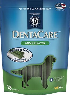 AKC Dentacare Yogurt & Peanut Butter Flavor Dental Dog Treats, Large, 20 count