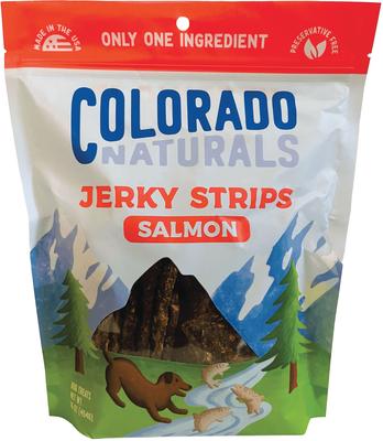 Salmon Jerky Dog Treats, 16-oz bag