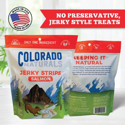 Salmon Jerky Dog Treats, 16-oz bag