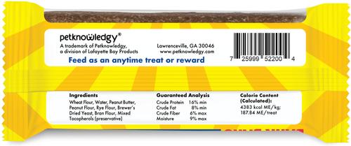 Bark Bars Peanut Butter Dog Treat, 1.5-oz, 6 count