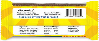 Bark Bars Peanut Butter Dog Treat, 1.5-oz, 6 count