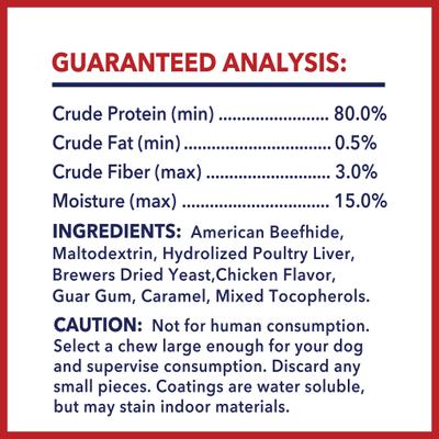 Beefhide 12-inch Chicken Flavored Dog Bones, 1 count