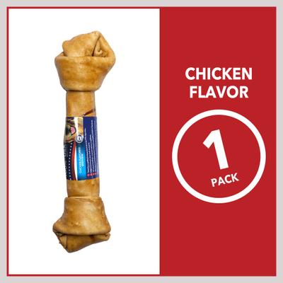 Beefhide 12-inch Chicken Flavored Dog Bones, 1 count