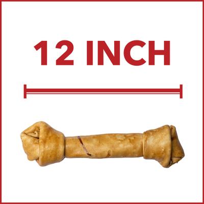 Beefhide 12-inch Chicken Flavored Dog Bones, 1 count