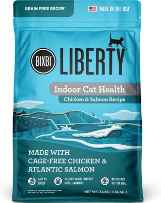 Liberty Indoor Health Chicken & Salmon Recipe Grain-Free Dry Cat Food, 3-lb bag