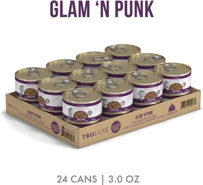 Truluxe Glam 'N Punk with Lamb & Duck in Gelee Grain-Free Canned Cat Food, 3-oz, case of 24