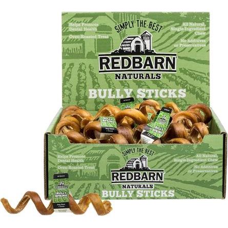 Golosinas para perros Bully Springs de 6 pulgadas, caja de 25