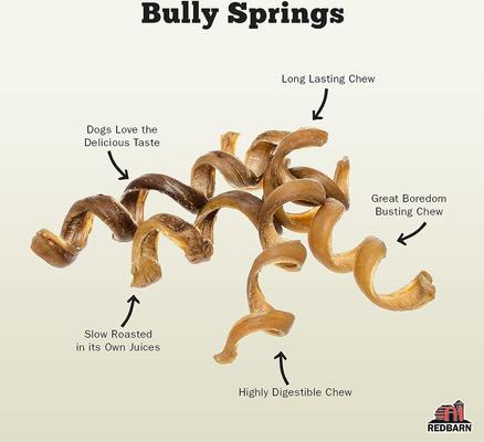 Bully Springs 6" Dog Treats, case of 25