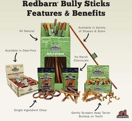 Bully Springs 6" Dog Treats, case of 25