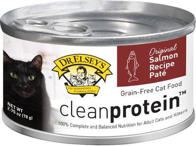 cleanprotein Salmon Recipe Wet Cat Food, 2.75-oz can, case of 24