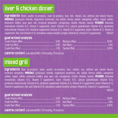 Poultry Pate Favorites Variety Pack Wet Cat Food, 5.5-oz can, case of 32