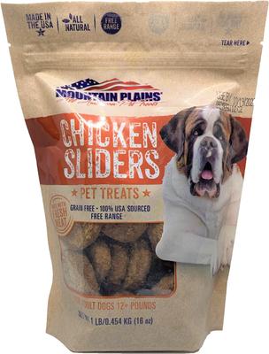 Chicken Sliders Grain-Free Free Range Dog Treats, 1-lb bag