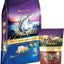 Paquete: Alimento seco para perros Zignature con fórmula de ingredientes limitados y sin cereales, para trucha y salmón (bolsa de 11.3 kg) + Zignature Grain-Free Venison Formula Ziggy Bars Biscuit Treats (bolsa de 355 g)