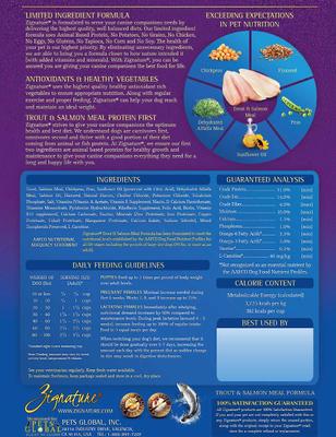 Paquete: Alimento seco para perros Zignature con fórmula de ingredientes limitados y sin cereales, para trucha y salmón (bolsa de 11.3 kg) + Zignature Grain-Free Venison Formula Ziggy Bars Biscuit Treats (bolsa de 355 g)