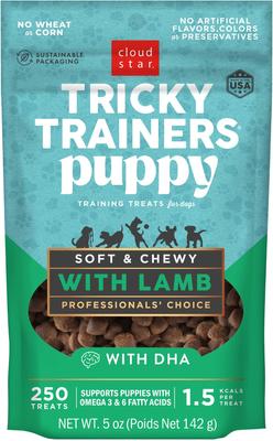 Tricky Trainers Lamb Puppy Soft & Chewy Dog Treats, 5-oz bag