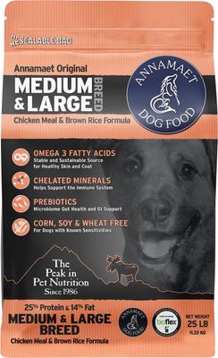 25% Medium & Large Breed Dry Dog Food, 5-lb bag
