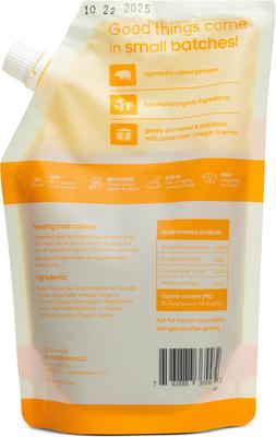 Shelf Stable Humanely Raised Adult Pork Bone Broth Grain-Free Liquid Wet Dog Food Topper, 16-fl oz bottle