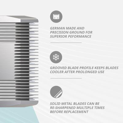 #9 Prime Series Pet Grooming Blade Set, Chrome