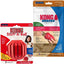 Bundle: KONG Stuff a Ball Dog Toy, Large + KONG Stuff'N Peanut Butter Snacks Large Dog Treats, 11-oz