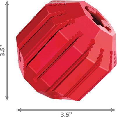 Bundle: KONG Stuff a Ball Dog Toy, Large + KONG Stuff'N Peanut Butter Snacks Large Dog Treats, 11-oz