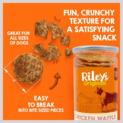 Waffles Chicken Chips Dehydrated Dog Treats, 5.5-oz bag
