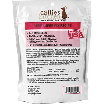 Premios para perros con receta de supermezcla de carne de res, bolsa de 4 oz