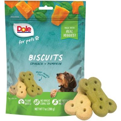 Surtido de premios crujientes de manzana y zanahoria para perros, bolsa de 7 oz