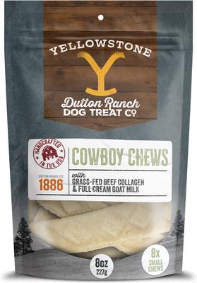 Cowboy Chews Long Lasting Small Natural Dog Chew Treats, 8-oz bag
