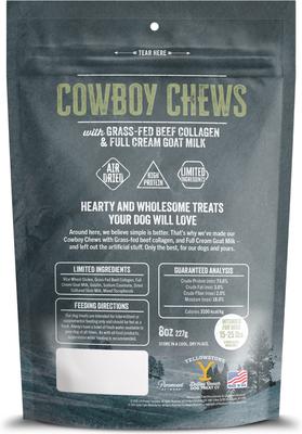 Cowboy Chews Long Lasting Small Natural Dog Chew Treats, 8-oz bag
