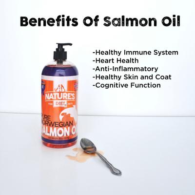 Norwegian Salmon Oil Natural Omega-3 Liquid Skin & Coat Supplement for Dogs & Cats, 32-fl oz bottle