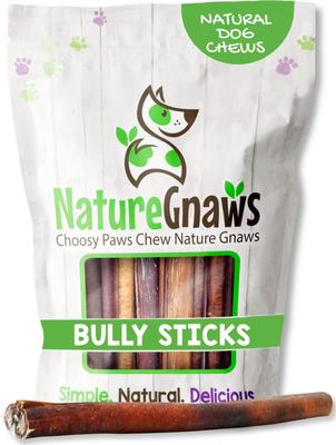 11 to 12-in Beef Bully Sticks Dog Chew Treats, 8-oz bag