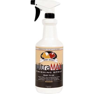 Spray de acabado UltraMax para perros y gatos, botella de 34 onzas líquidas