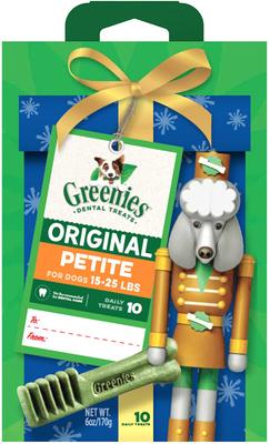 Original Natural Chicken Petite Holiday Dental Dog Treats, 10 count