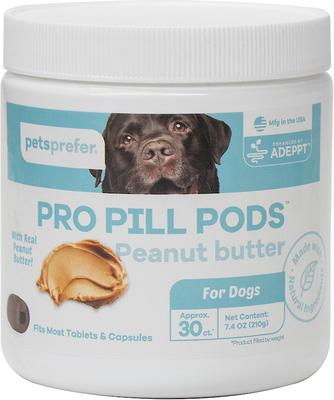 Pro Pill Pods Large Peanut Butter Chicken Flavor Soft Chew Dog Treats, 30 count