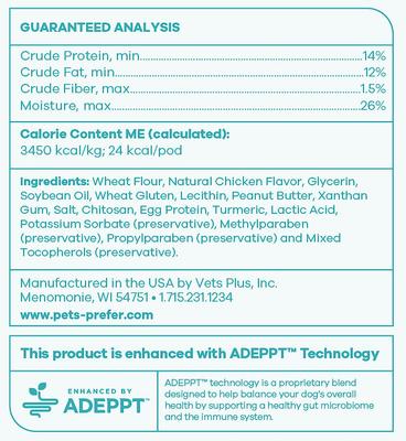 Pro Pill Pods Large Peanut Butter Chicken Flavor Soft Chew Dog Treats, 30 count