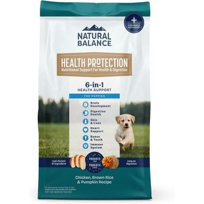 Alimento seco para perros con pollo real, arroz integral y calabaza Health Protection Puppy, bolsa de 12 lb