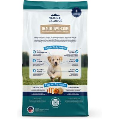 Alimento seco para perros con pollo real, arroz integral y calabaza Health Protection Puppy, bolsa de 12 lb