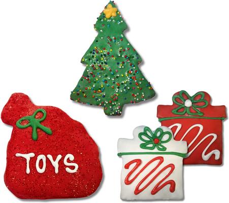 Under the Christmas Tree Peanut Butter & Honey Assorted Crunchy Dog Treats, 18 count