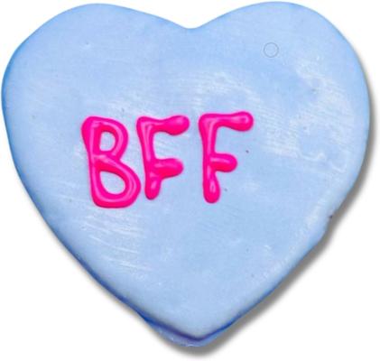 Conversation Hearts Peanut Butter & Honey Assorted Crunchy Dog Treats, 18 count