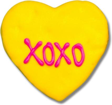 Conversation Hearts Peanut Butter & Honey Assorted Crunchy Dog Treats, 18 count