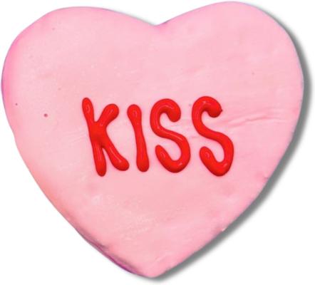 Conversation Hearts Peanut Butter & Honey Assorted Crunchy Dog Treats, 18 count