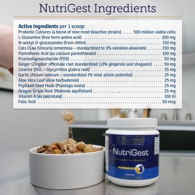 Nutrigest Powder Digestive Supplement for Cats & Dogs, 132-g jar