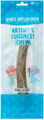 North Country Natural Shed Premium Whole Elk Antler Chew Dog Treat, Large