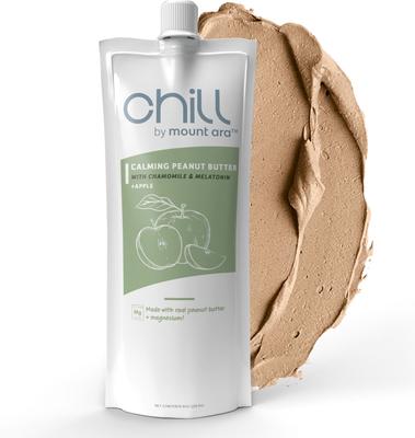 Chill Calming Peanut Butter & Apple Spread Dog Treat, 8-oz pouch