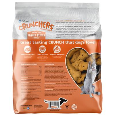 EnTrust Crunchers Peanut Butter Crunchy Dog Treats, Medium, 3.5-lb bag