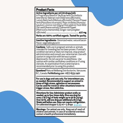 Stress Gold Bacon Flavored Liquid Calming Supplement for Dogs & Cats, 2-oz bottle