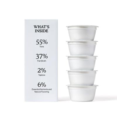 Cat Person by Weruva Tuna Flakes in Broth Grain-Free Wet Cat Food, 2.75-oz cup, case of 5